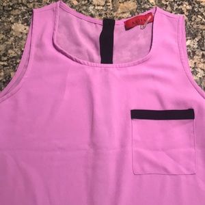Akira Purple Back Button Up Tank